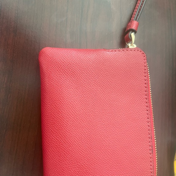 Red Coach Wristlet - Picture 2 of 3